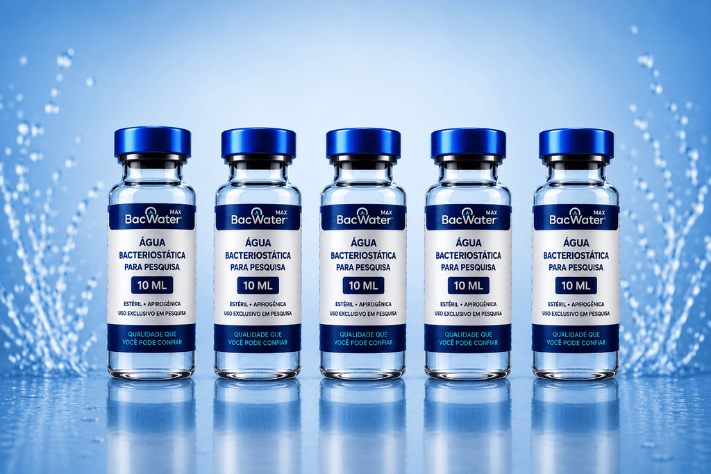 Embalagem BacWater Max Água Bacteriostática 10 ml