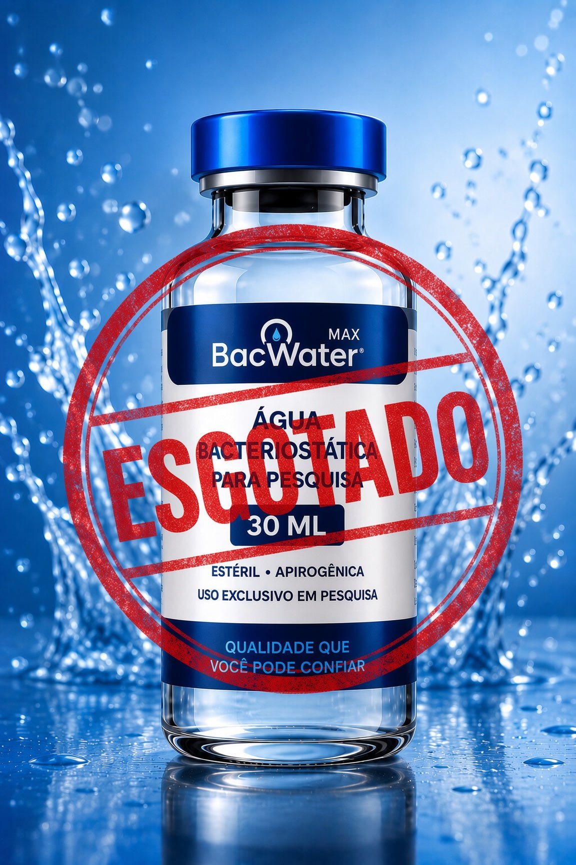 Água Bacteriostática 30 ml | BacWater Max - BacWater Max