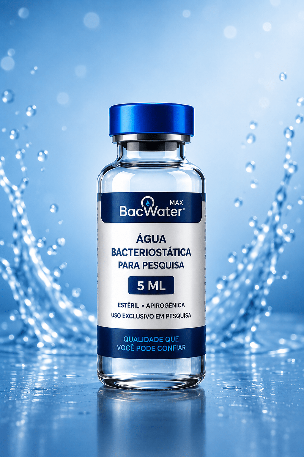 Água Bacteriostática 5 ml - BacWater Max