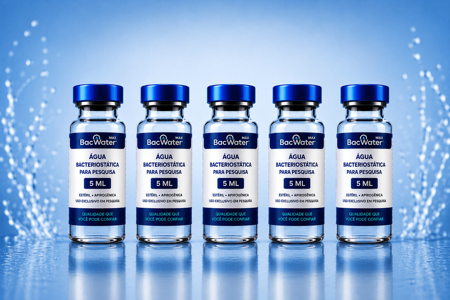 Água Bacteriostática 5 ml - BacWater Max